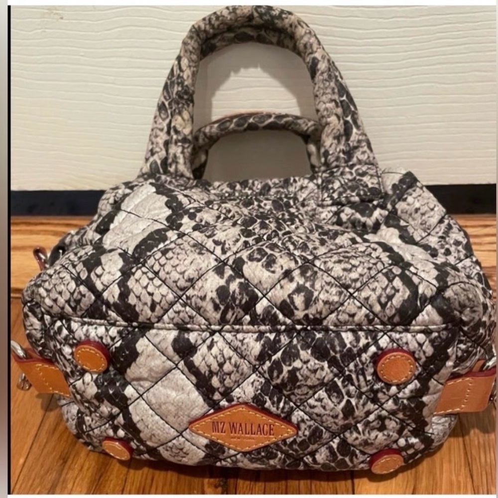 MZ Wallace Snake Print Women small Sutton  Crossbody Bag - Picture 5 of 10
